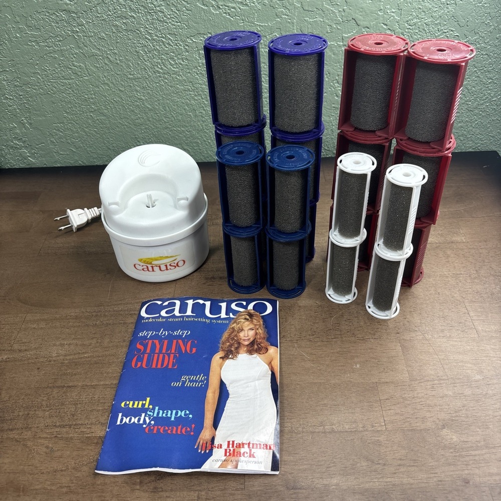 Caruso Method Molecular Steam Hair Rollers 20 Rollers Tested 20295